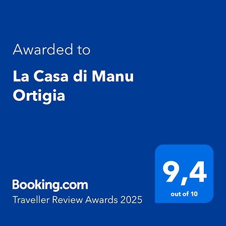 Willa La Casa Di Manu Ortigia Syrakuzy Zewnętrze zdjęcie